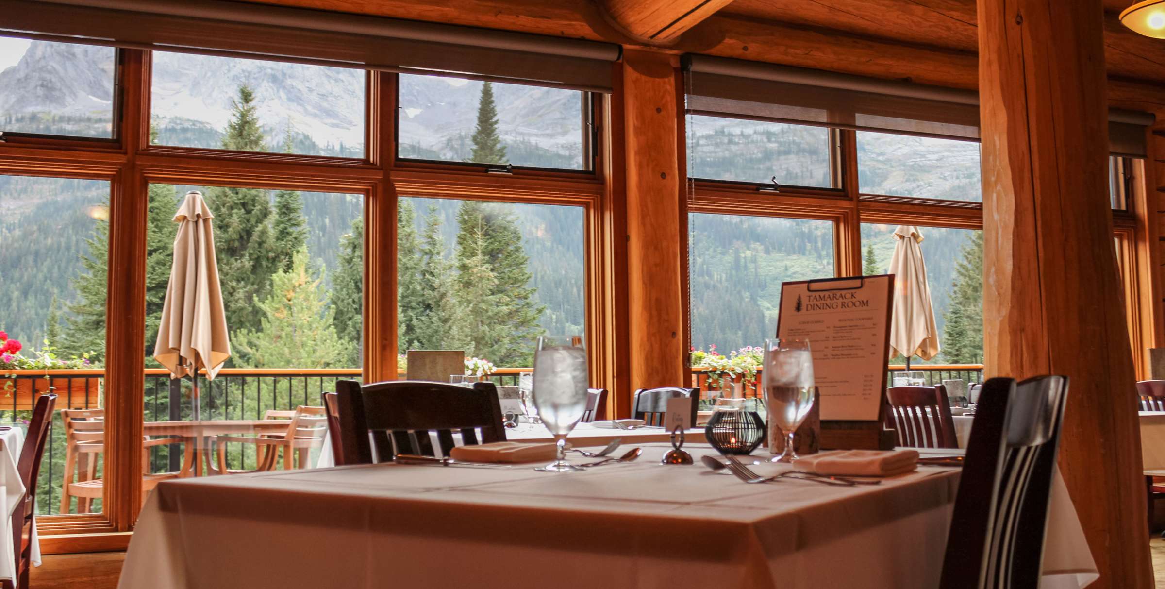 Dining at Island Lake Lodge